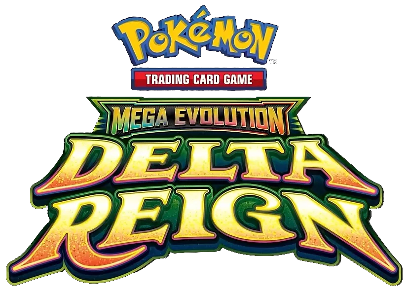 Logo officiel anglais de l'extension Pokémon Delta Reign (ME06)