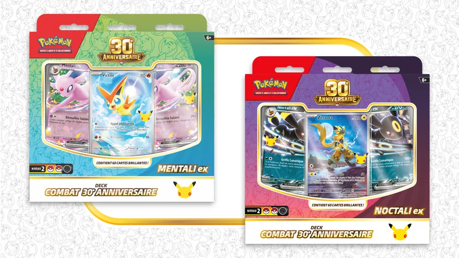 Decks Combat 30ᵉ Anniversaire Mentali-ex et Noctali-ex