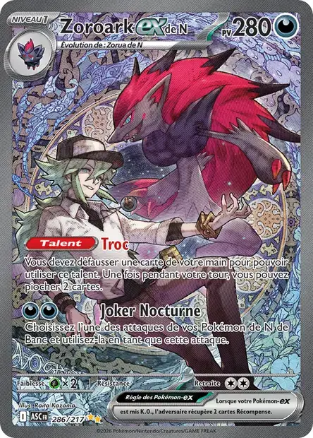 Carte Zoroark ex de N 286/217
